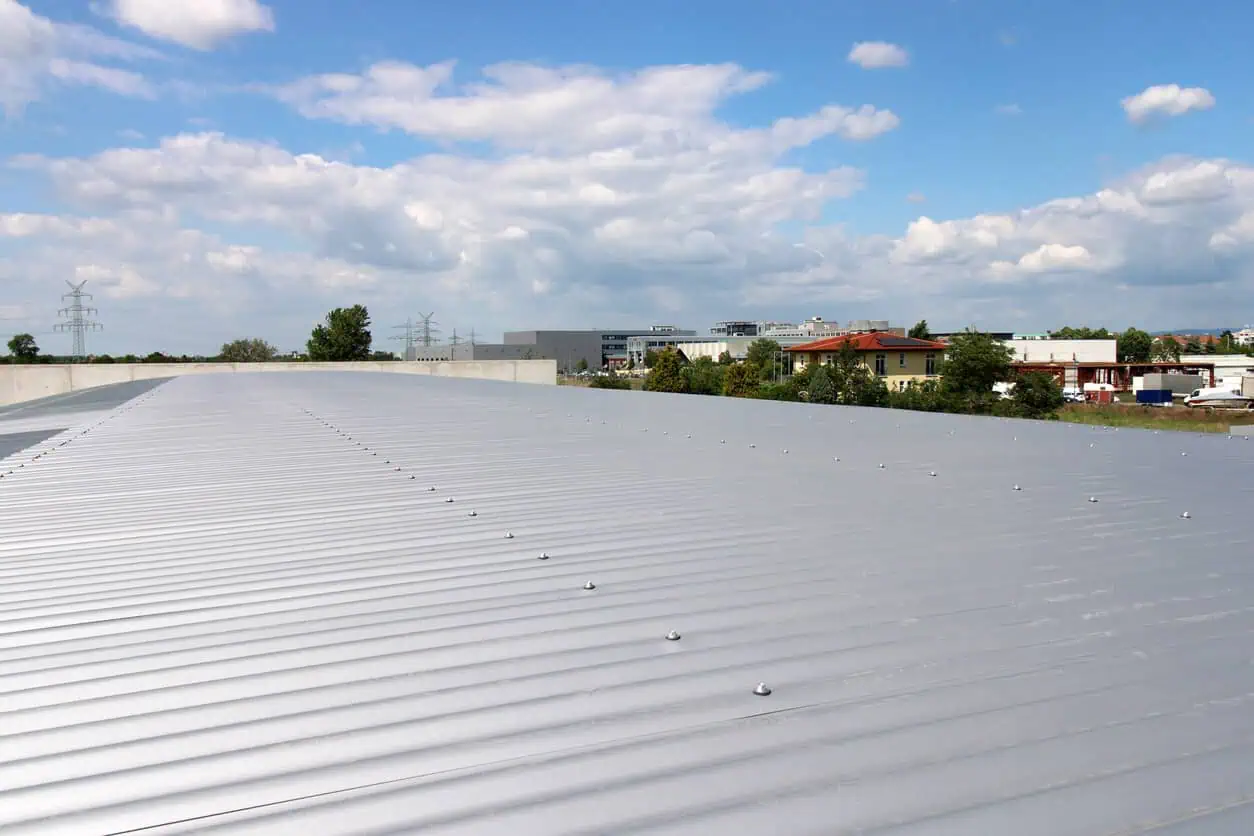 metal flat roof